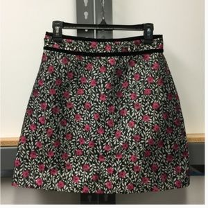 kate spade sample piece floral jacquard skirt size 4 nwt